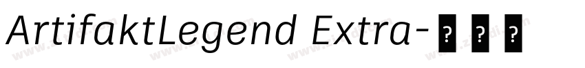 ArtifaktLegend Extra字体转换